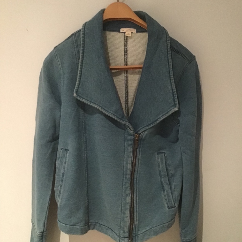 Denim zip jacket